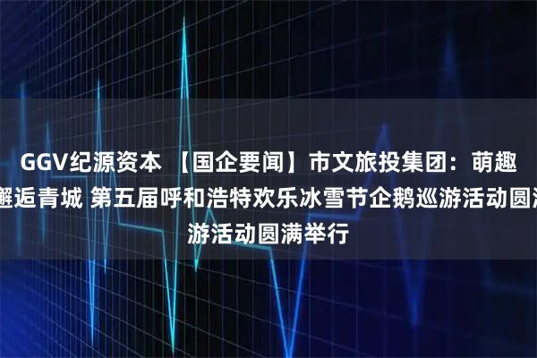 GGV纪源资本 【国企要闻】市文旅投集团：萌趣暖冬 邂逅青城 第五届呼和浩特欢乐冰雪节企鹅巡游活动圆满举行