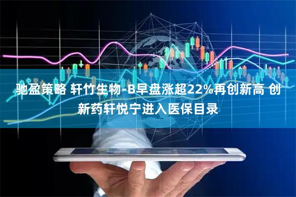 驰盈策略 轩竹生物-B早盘涨超22%再创新高 创新药轩悦宁进入医保目录
